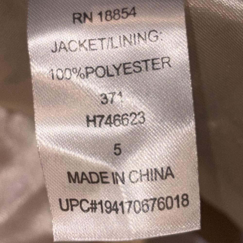 Rare Editions Soft Faux Fur Jacket Size 5 Off White/Cream - Picture 9 of 9